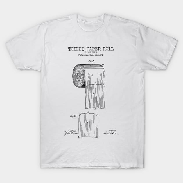 TOILET PAPER ROLL T-Shirt by Dennson Creative